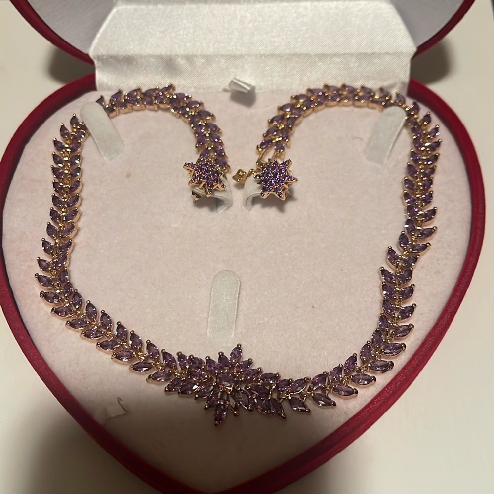 Necklace and earrings